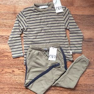 NWT Zara boys jogger outfit size 6